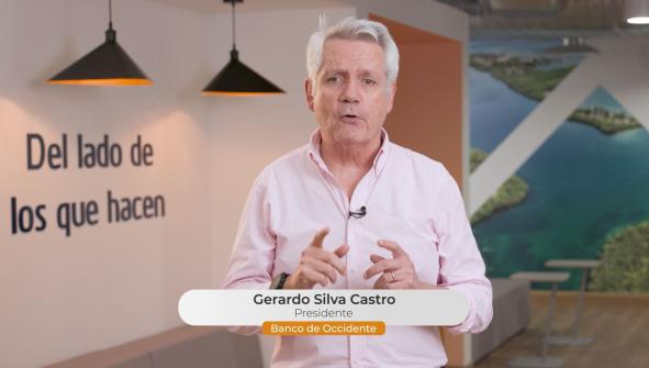 Gerardo Silva, presidente del Banco de Occidente